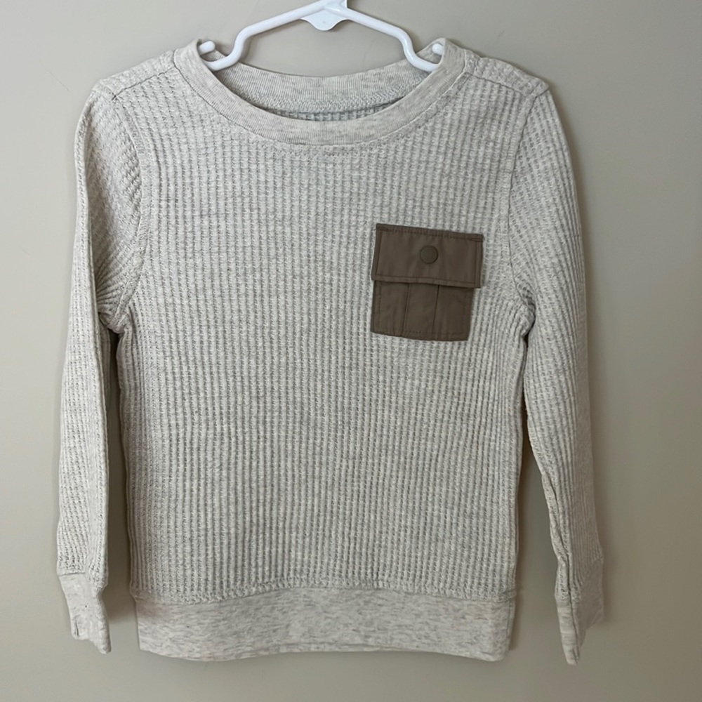 Old Navy size 4T oatmeal color waffle thermal.